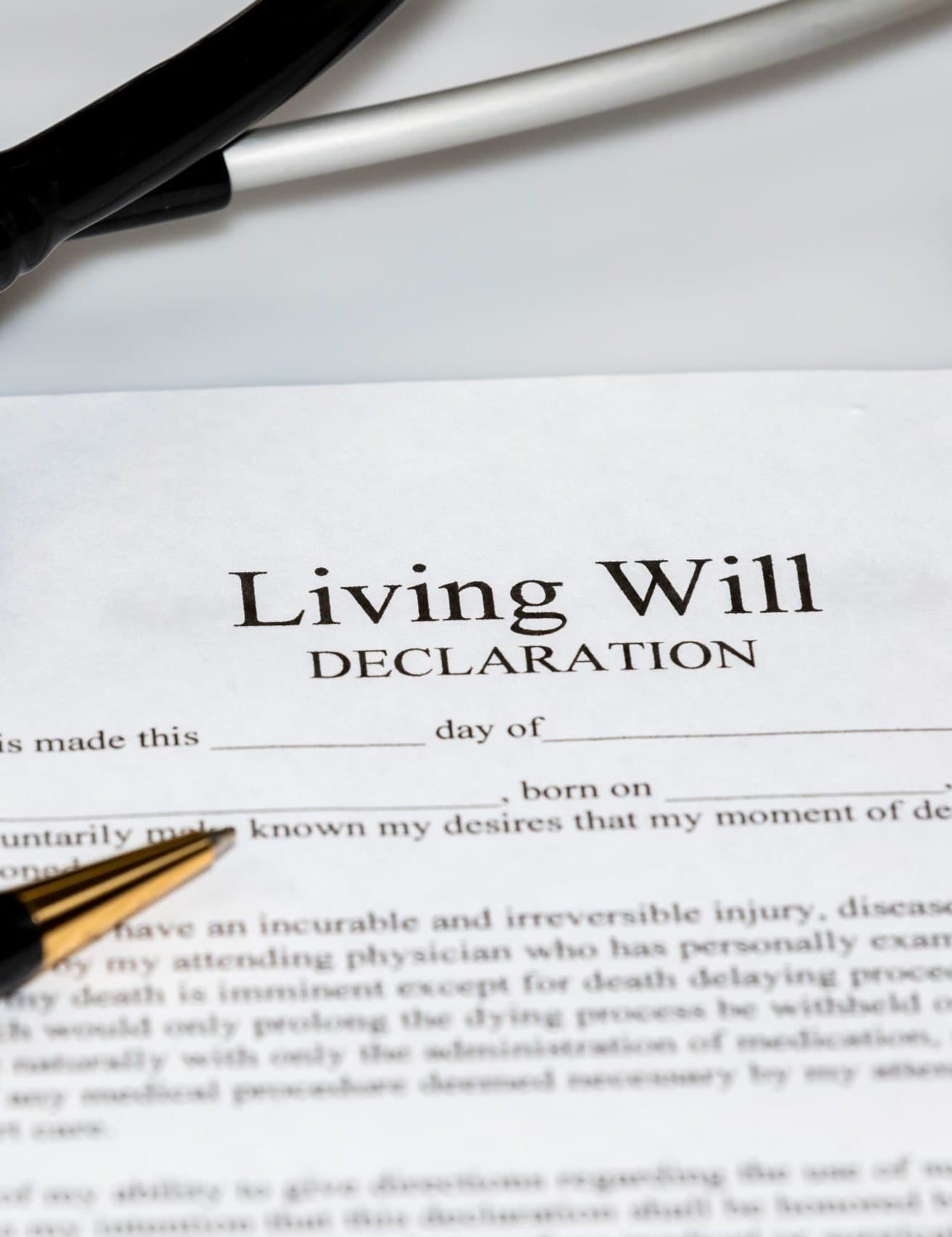 Estate planning concept with a person choosing between different options